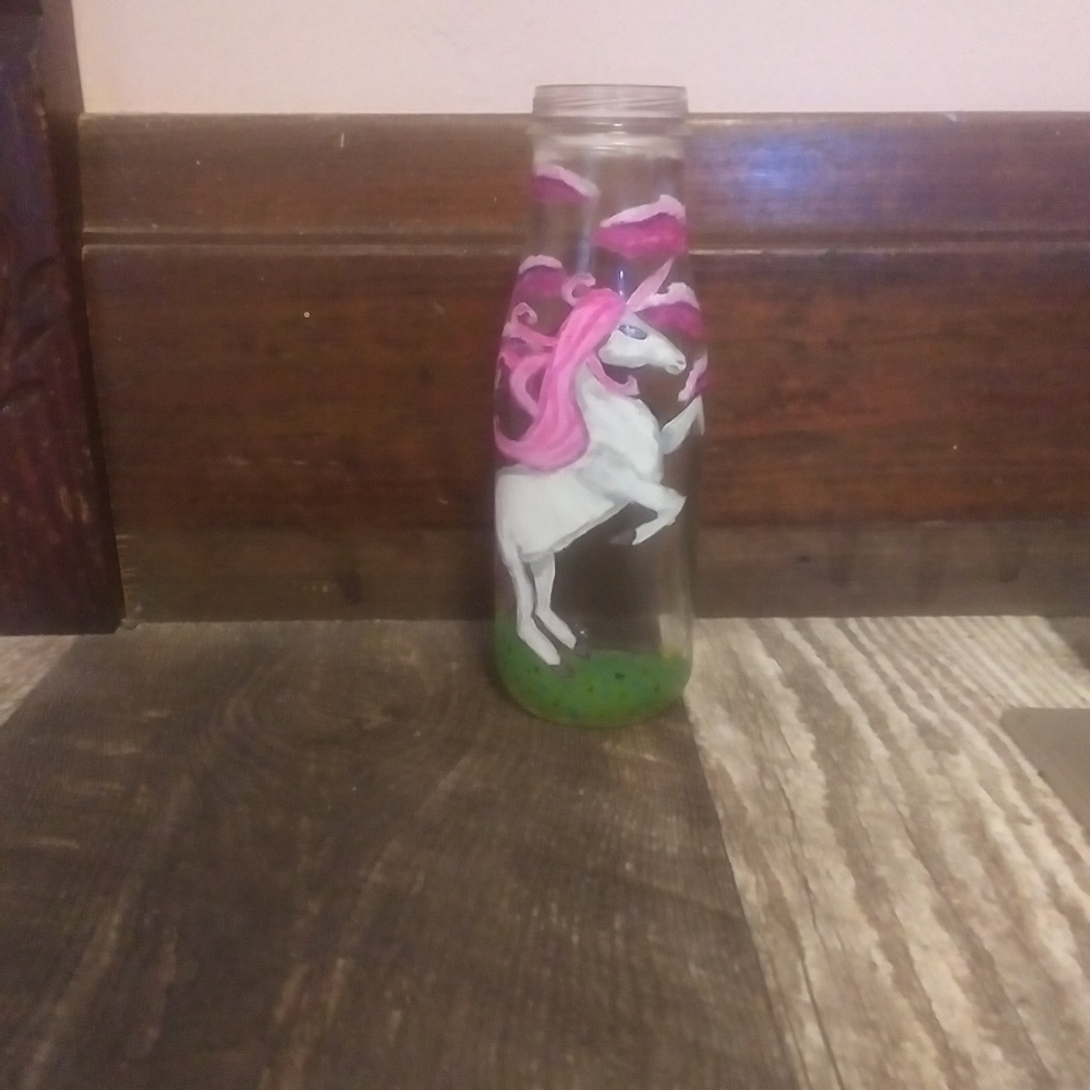 Unicorn decorative bottle